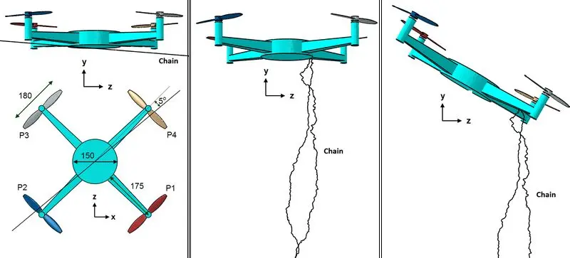 KIT chain-based anti-drone weapon with 2,000 mm steel chain