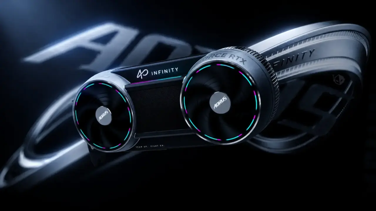 Gigabyte AORUS RTX 5090 Infinity Launches with Triple-Fan Cooler Disguised as Dual