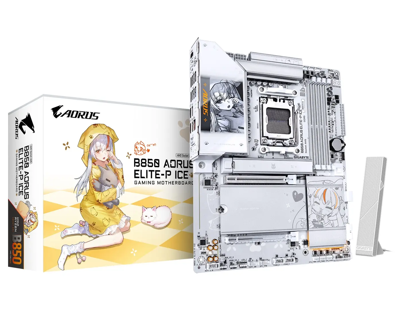 GIGABYTE B850 AORUS ELITE-P motherboard with Ari theme