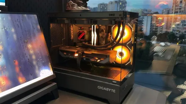 Gigabyte RTX 5080 AORUS Master GPU with DLSS 4 frame generation technology for Forza Horizon 6 gameplay performance.