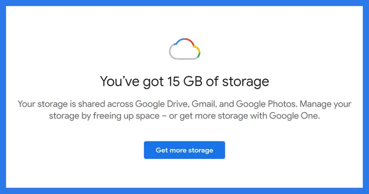 Google Gmail storage reduction to 5 GB for new accounts