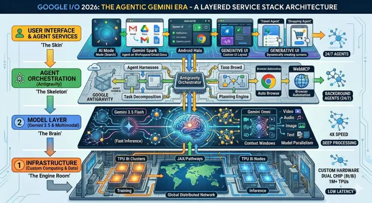 Google Unveils TPU v8 and Gemini AI Updates at I/O 2026
