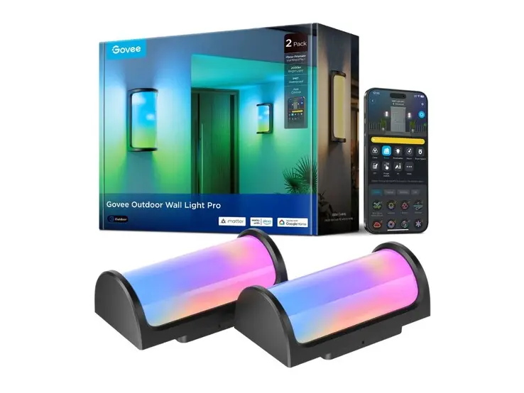 Govee Outdoor Wall Light Pro with Matter support and IP67 rating
