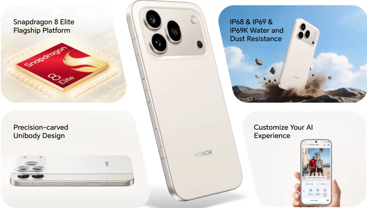 HONOR 600 Series pricing in the UK market starts at 349.99 GBP for the Lite, 449.99 GBP for the standard model, and 699.99 GBP for the Pro.