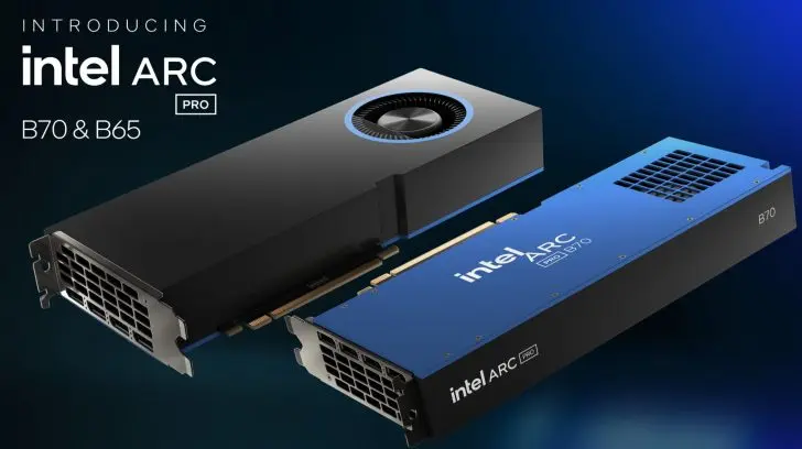 Intel Arc Pro B70 graphics card