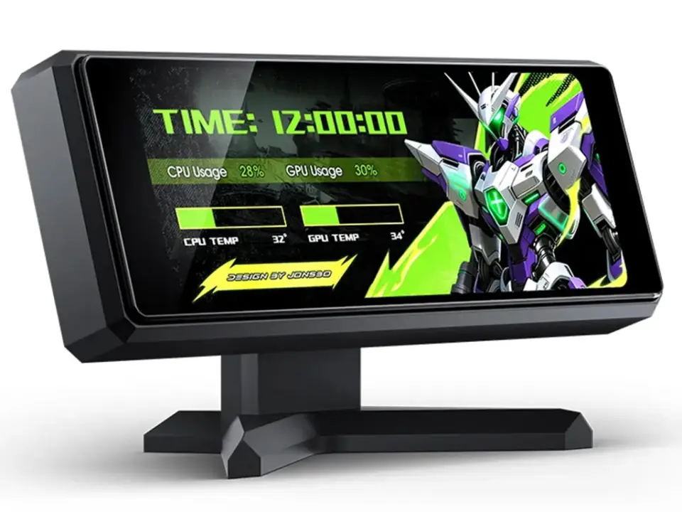 JONSBO Unveils 3.39-Inch IPS Mini Display for GPU Mounting