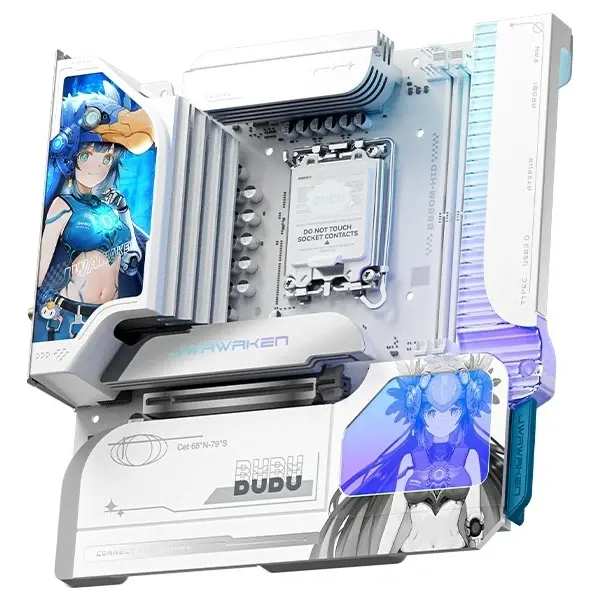 JWAWAKEN Unveils Dodo B860M-Hidden Magnetic Side-Interface Motherboard