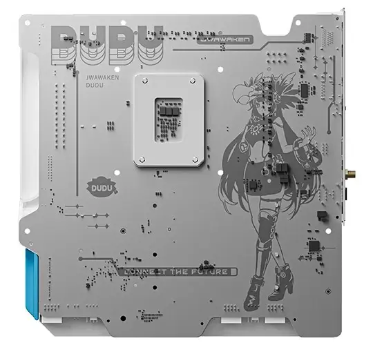 Dodo B860M-Hidden motherboard cable management system hiding connections on side of board