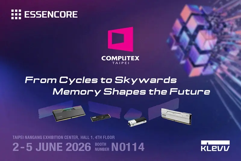 KLEVV Unveils Overclocked DDR5 Memory at COMPUTEX 2026