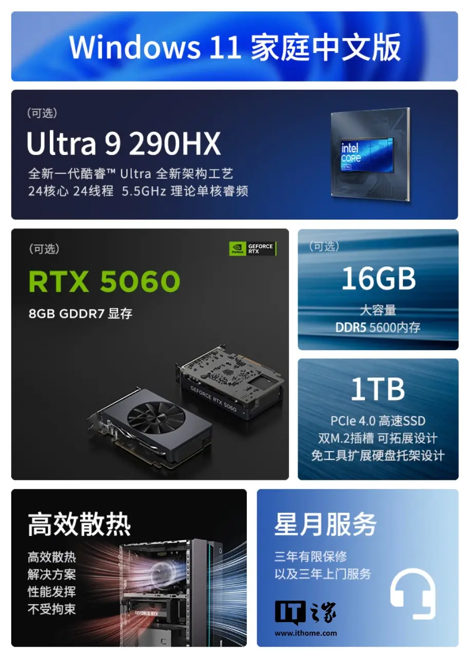 GeekPro Desktop internal components and specifications