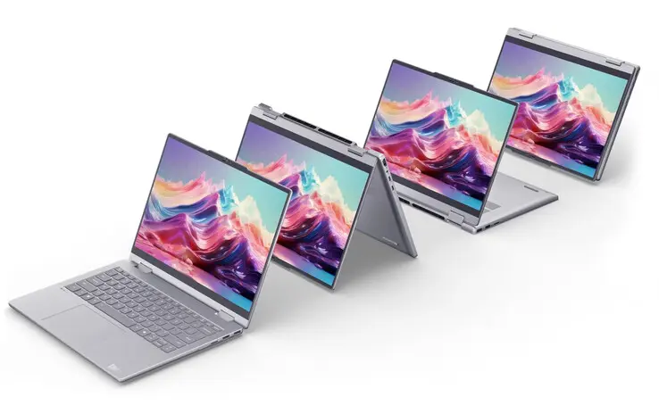 Lenovo ThinkBook 14 2-in-1 Gen 6 convertible laptop with Intel Panther Lake processor and 1200p display