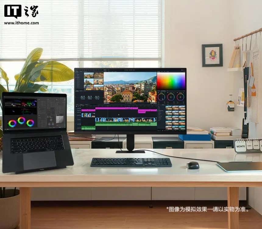 LG 27U711B monitor display panel showing color accuracy