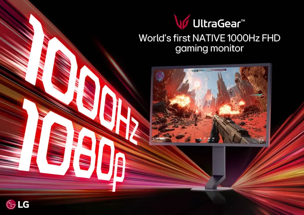 LG Unveils World's First Native 1000Hz FHD Gaming Monitor 25G590B