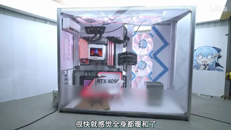 Modder Builds Gigantic Gaming PC Cooled by 12,000W AC Unit