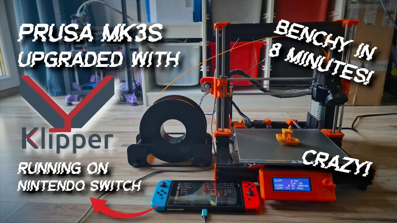 Nintendo Switch running Klipper firmware for 3D printing