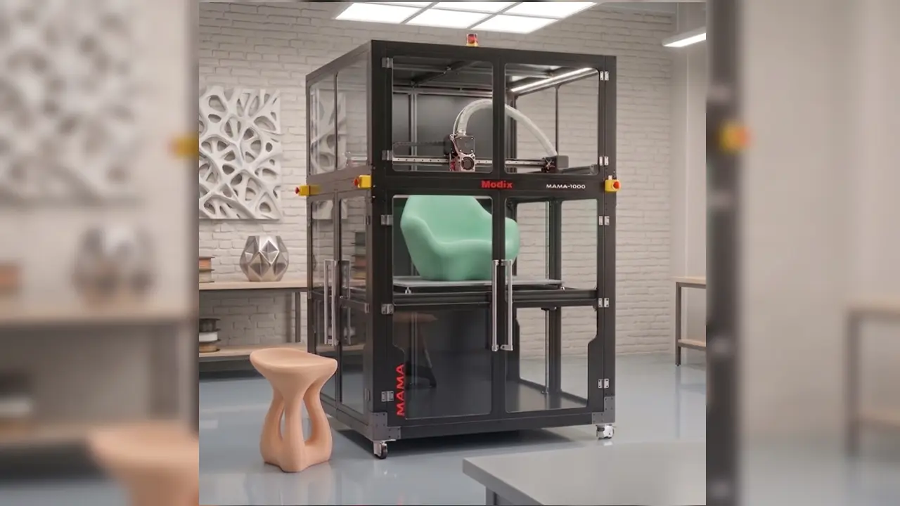 Modix MAMA-1000 pellet 3D printer