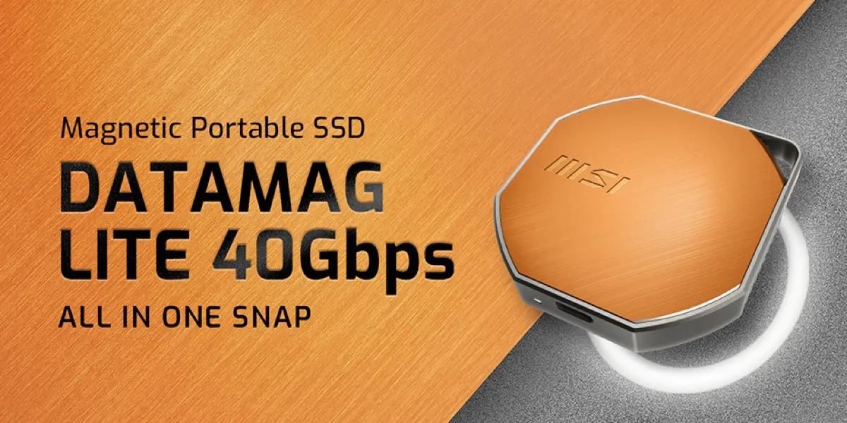 MSI Unveils DATAMAG LITE, a Magnetic USB4 Portable SSD with 40Gbps Bandwidth