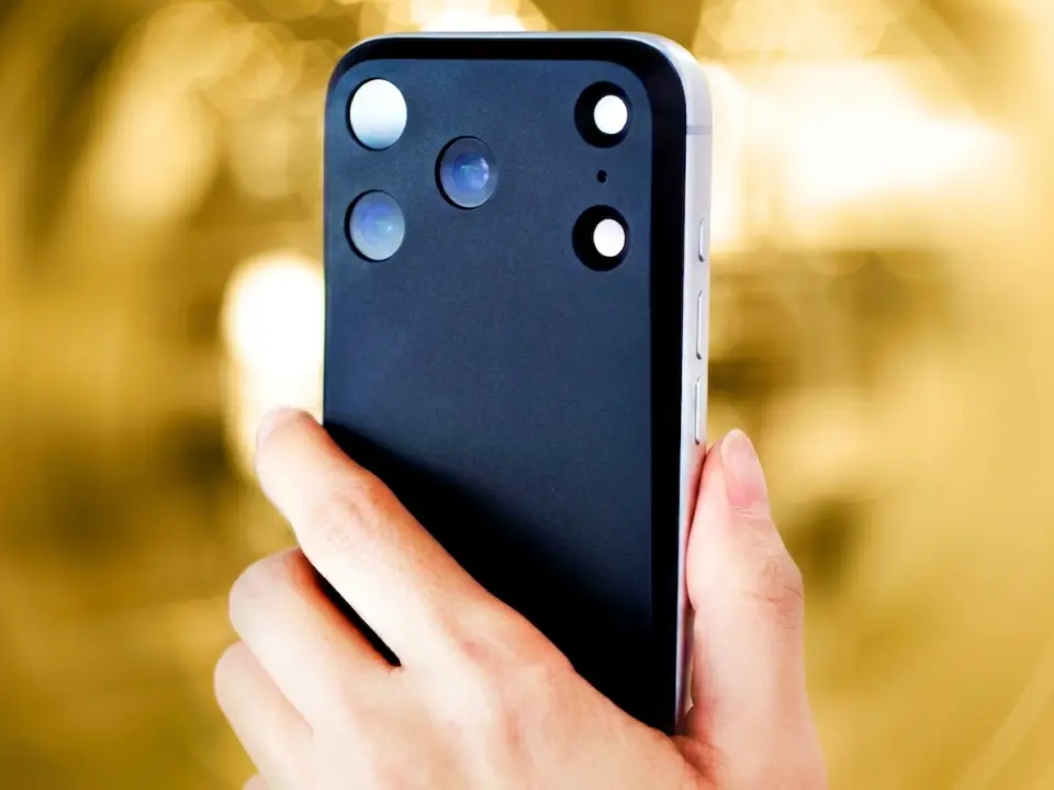 Mynus magnetic back for iPhone 17 Pro eliminates the camera bump and creates a flat profile