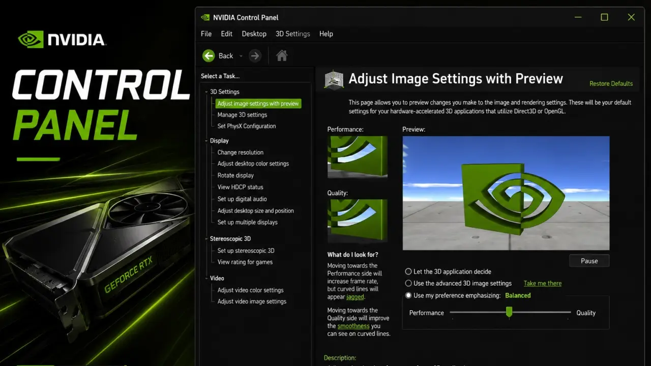 NVIDIA Control Panel Retires After 20 Years For Game Ready Drivers