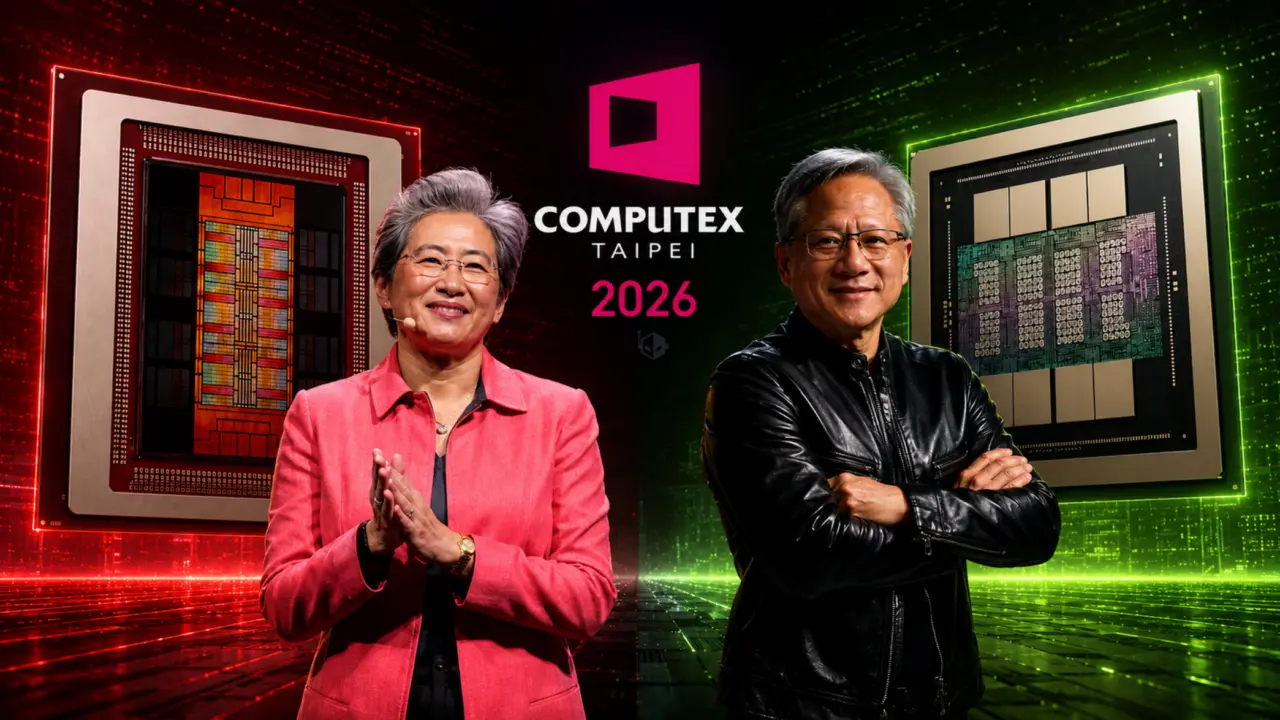 NVIDIA Jensen Huang AMD Lisa Su Arrive Taipei for Computex 2026