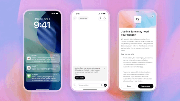 OpenAI Trusted Contact feature alerts designated adult during mental health crisis