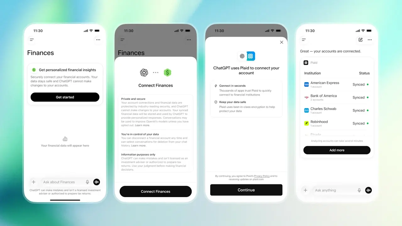 OpenAI Lets ChatGPT Access Your Bank Account for Financial Advice