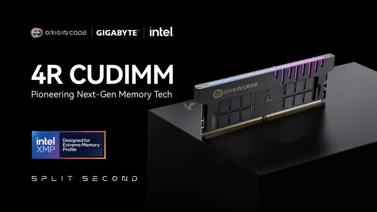 Origin Code unveils 4R CUDIMM DDR5-8000 CL42 memory with 256GB capacity for Intel Core Ultra 200S