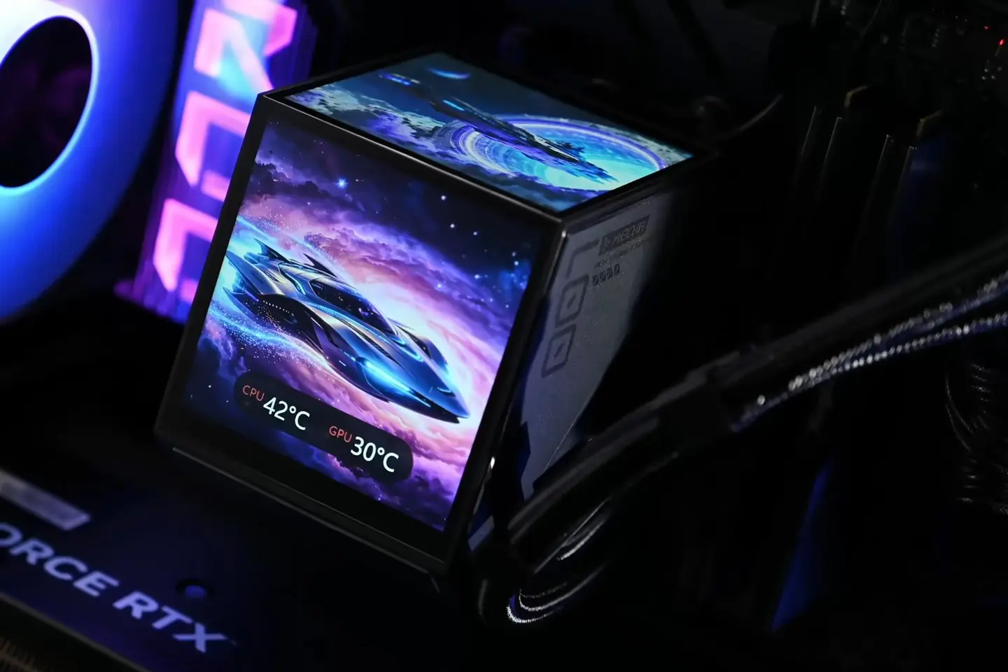 PCcooler DX360 ARGB Display dual-screen cold head