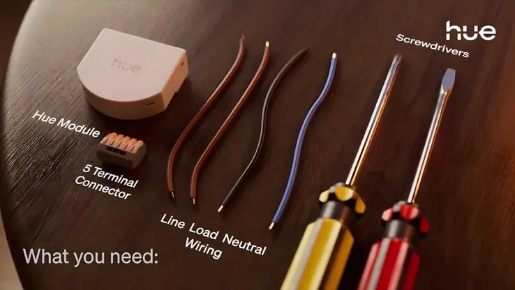 Philips Hue Wired Wall Switch Module Eliminates Battery Requirement