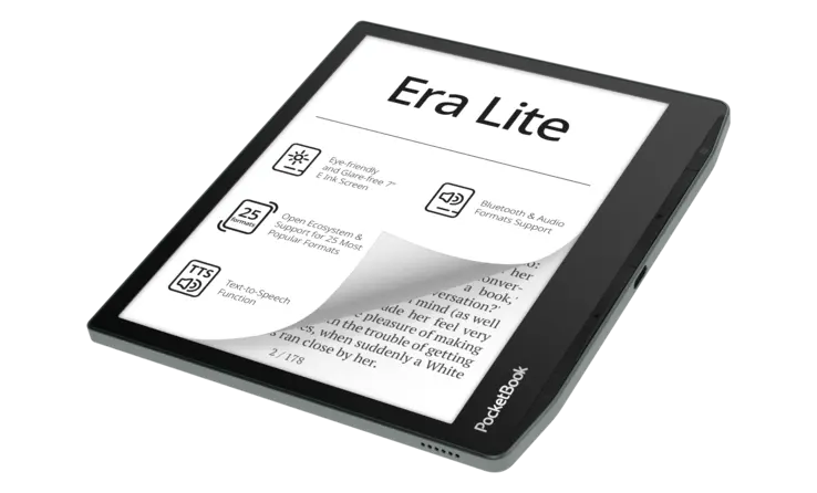 PocketBook Era Lite positioned as a budget-friendly e-reader option with newer Carta 1300 panel and stripped premium features.