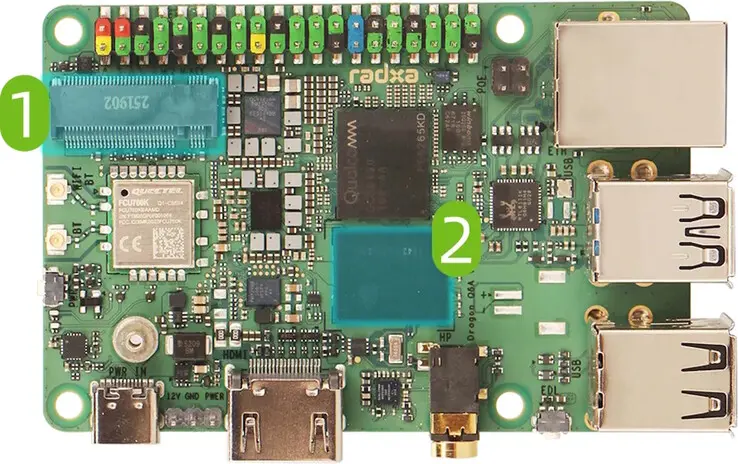 Radxa Dragon Q6A single-board computer with Qualcomm QCS6490