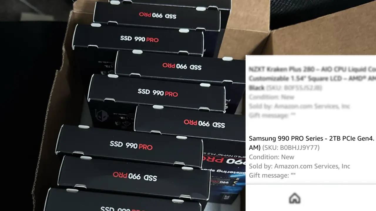 Redditor Orders One Samsung 990 PRO SSD, Gets Ten Drives Worth Nearly $4,800