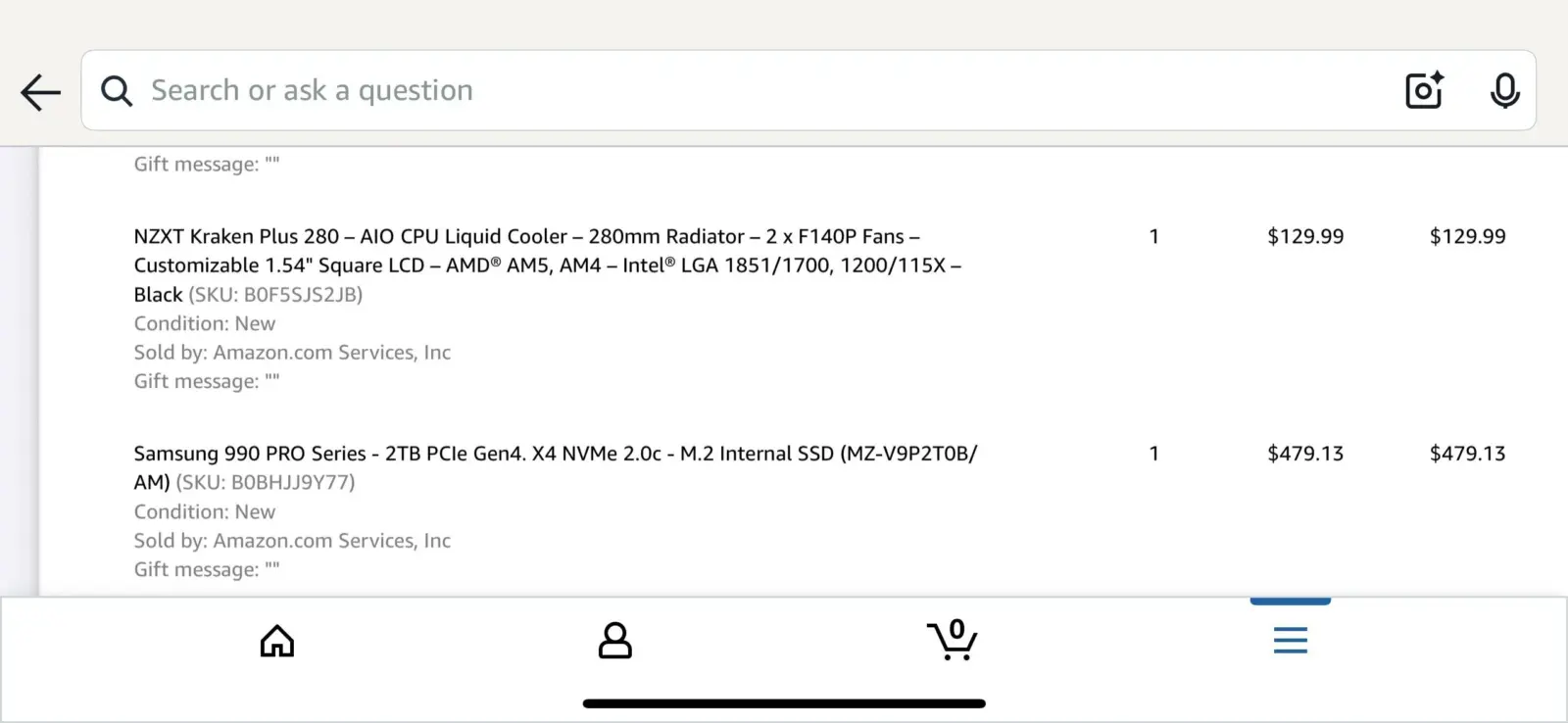High retail price of current-generation high-capacity NVMe SSDs demonstrated by rare retail error magnitude