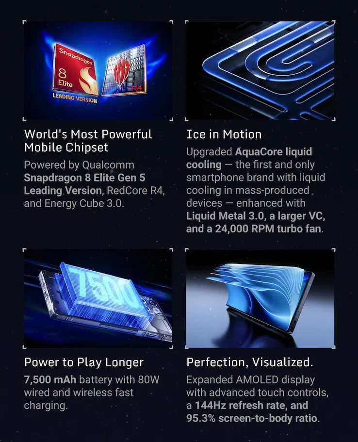 Nubia RedMagic 11S Pro gaming smartphone with Snapdragon 8 Elite Gen 5