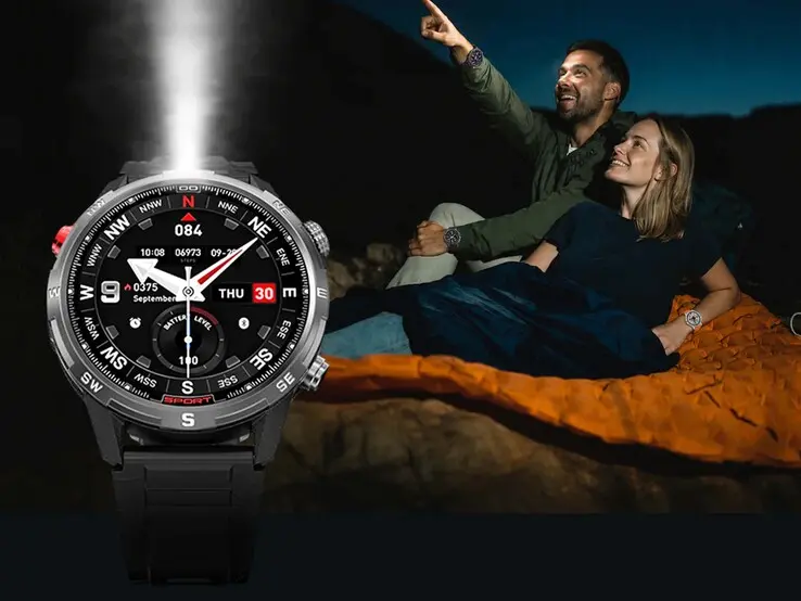 Rogbid GeoX2 smartwatch with 1.43-inch AMOLED display and dual-band GNSS support