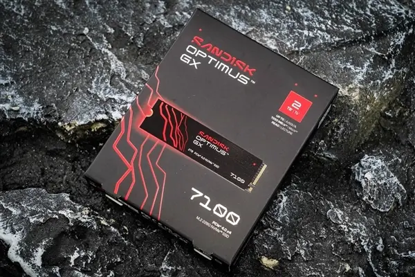 Sandisk Optimus GX 7100 NVMe SSD with PCIe 4.0 x4 interface and M.2 2280 form factor