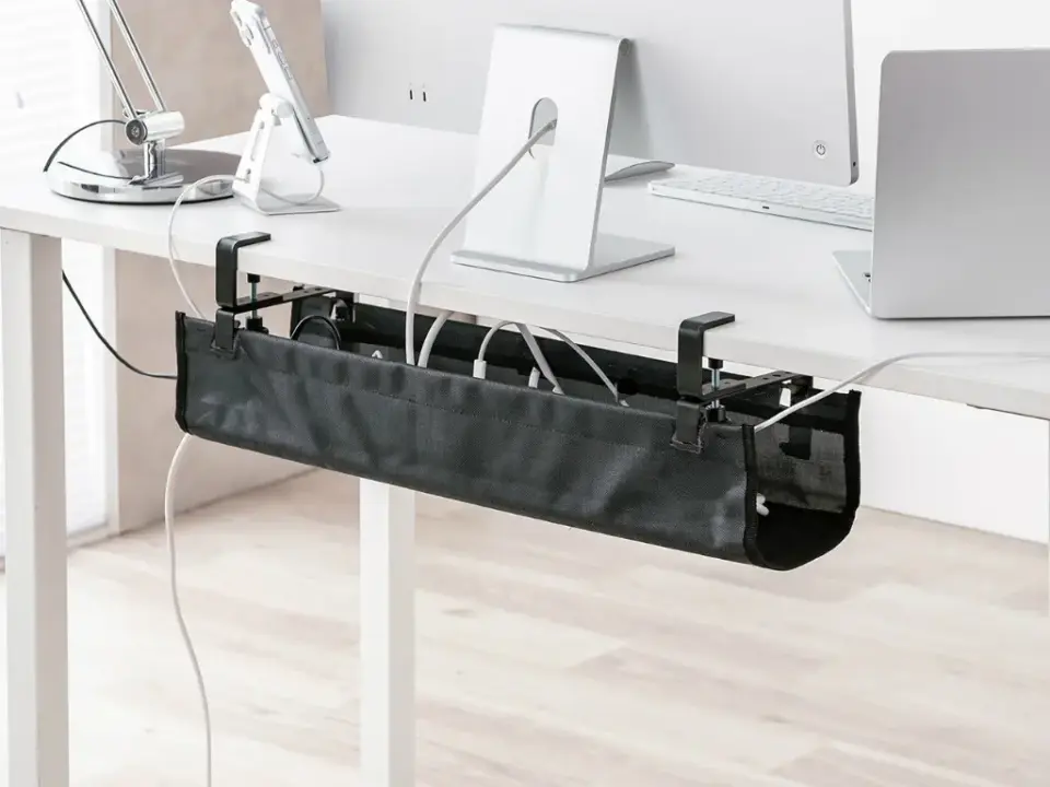 Sanwa Direct Launches Flame-Retardant Mesh Cable Trays for Desk Organization