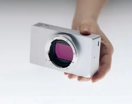 Sigma BF camera teardown showing internal multi-layered construction