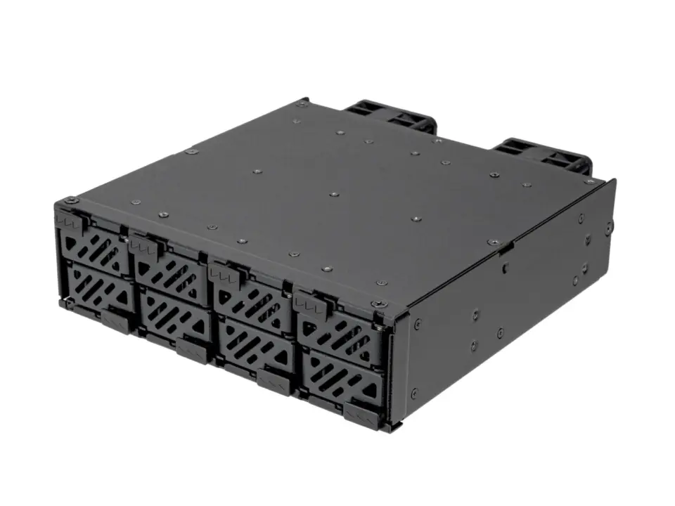 SilverStone Launches FSM08-MS 8-Bay M.2 NVMe Enclosure for 5.25-Inch Drive Bay