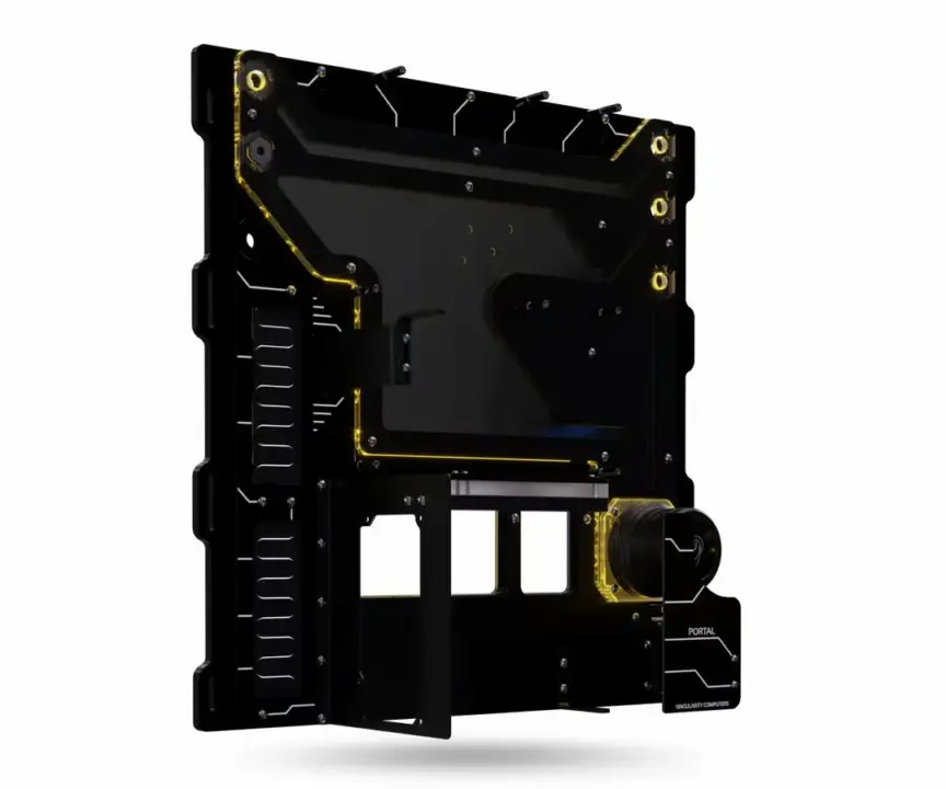 Singularity Computers Launches Portal Wall-Mount Water-Cooling Case Advanced