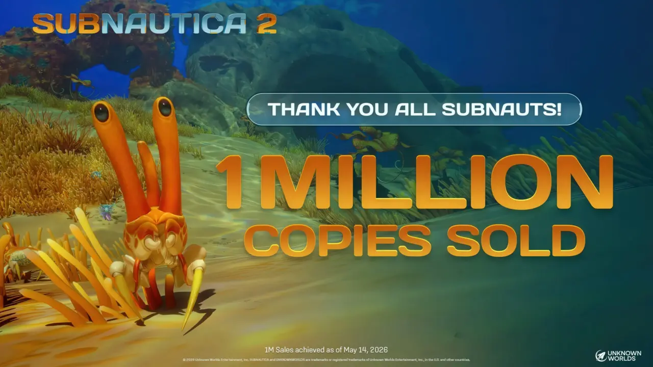 Subnautica 2 Sells 1 Million Copies in Under 2 Hours After Early Access Launch