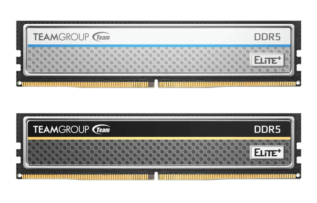 Team Group Elite DDR5 memory kits running at 8000 MT/s with 1.1V voltage
