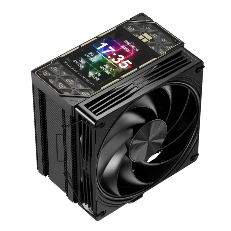 Thermalright Assassin Classic AC series top cover options including wood grain and screen