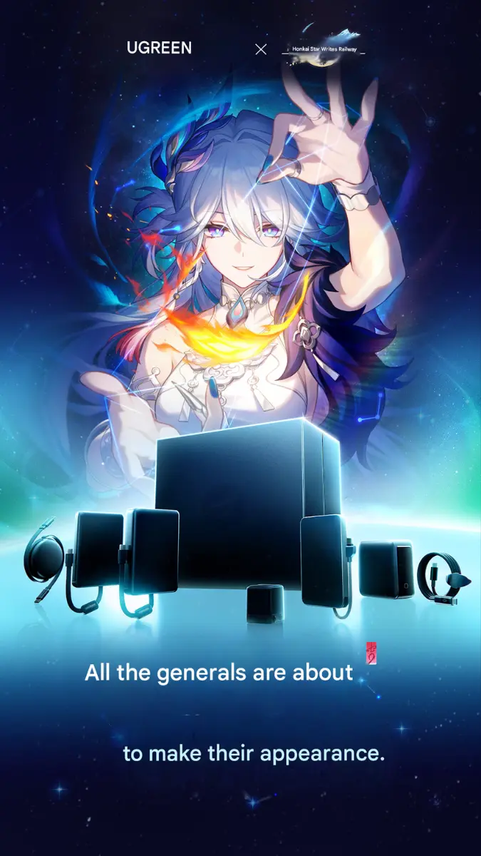 Ugreen Honkai Star Rail collaboration accessories teaser image