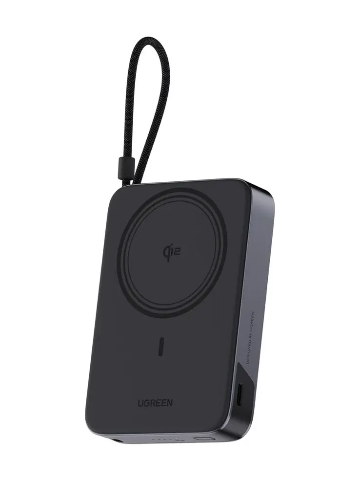 Ugreen PB568 10000mAh Qi2 15W Magnetic Power Bank with built-in cable