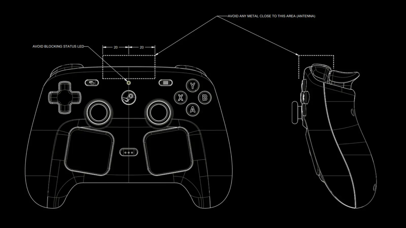 Valve Steam Controller CAD files on GitLab under CC BY-NC-SA 4.0