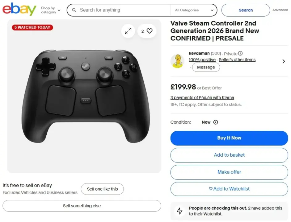 Valve Steam Controller Sells Out Immediately at $99 Launch