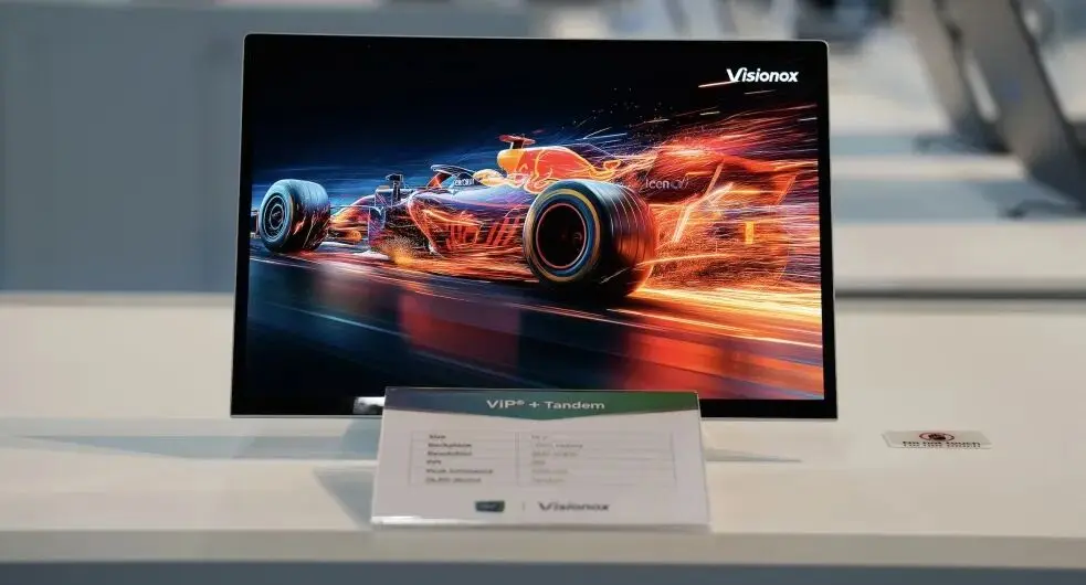 Visionox Showcases ViP+Tandem Laptop OLED Screen: Real RGB Stripe Subpixel Arrangement