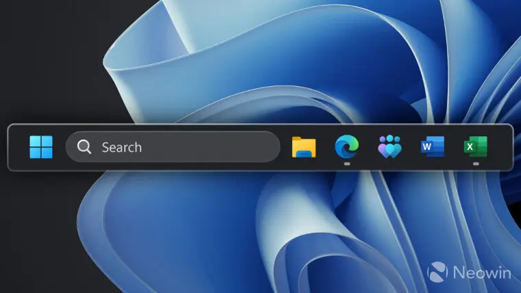 Windows 11 Preview Build Adds Movable Taskbar and Small Taskbar Mode