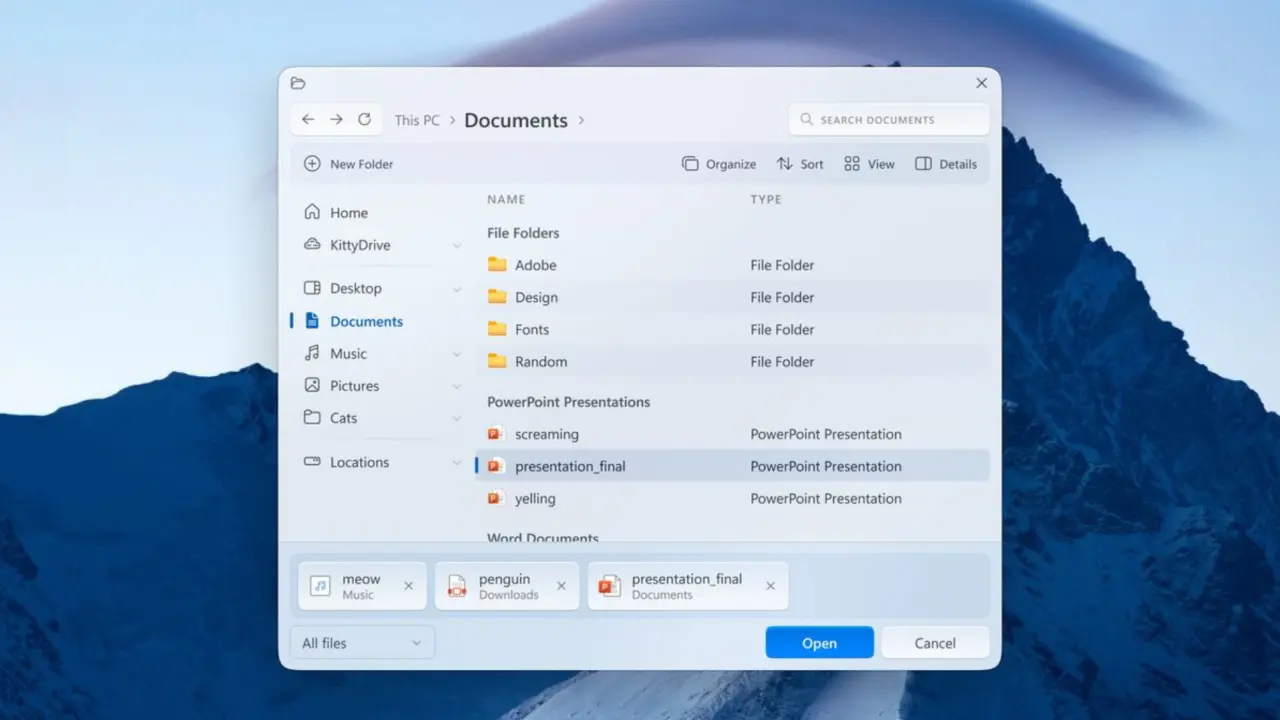 Windows File Explorer concept adds multi-folder selection by enthusiast